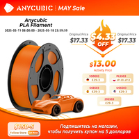 ANYCUBIC 3D Printer Multicolor Filament PLA 1.75mm 1kg/Roll Plastic Rubber Consumables Material For FDM 3D Printer Kobra 2 Pro