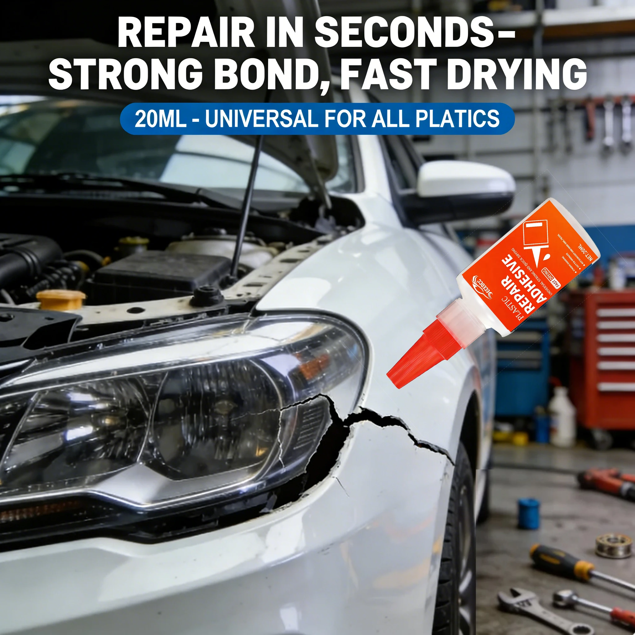 Professional Automotive Repair Glue Heat Resistant Strong Bond for Car Body Parts Crack Quick Repair Adhesive