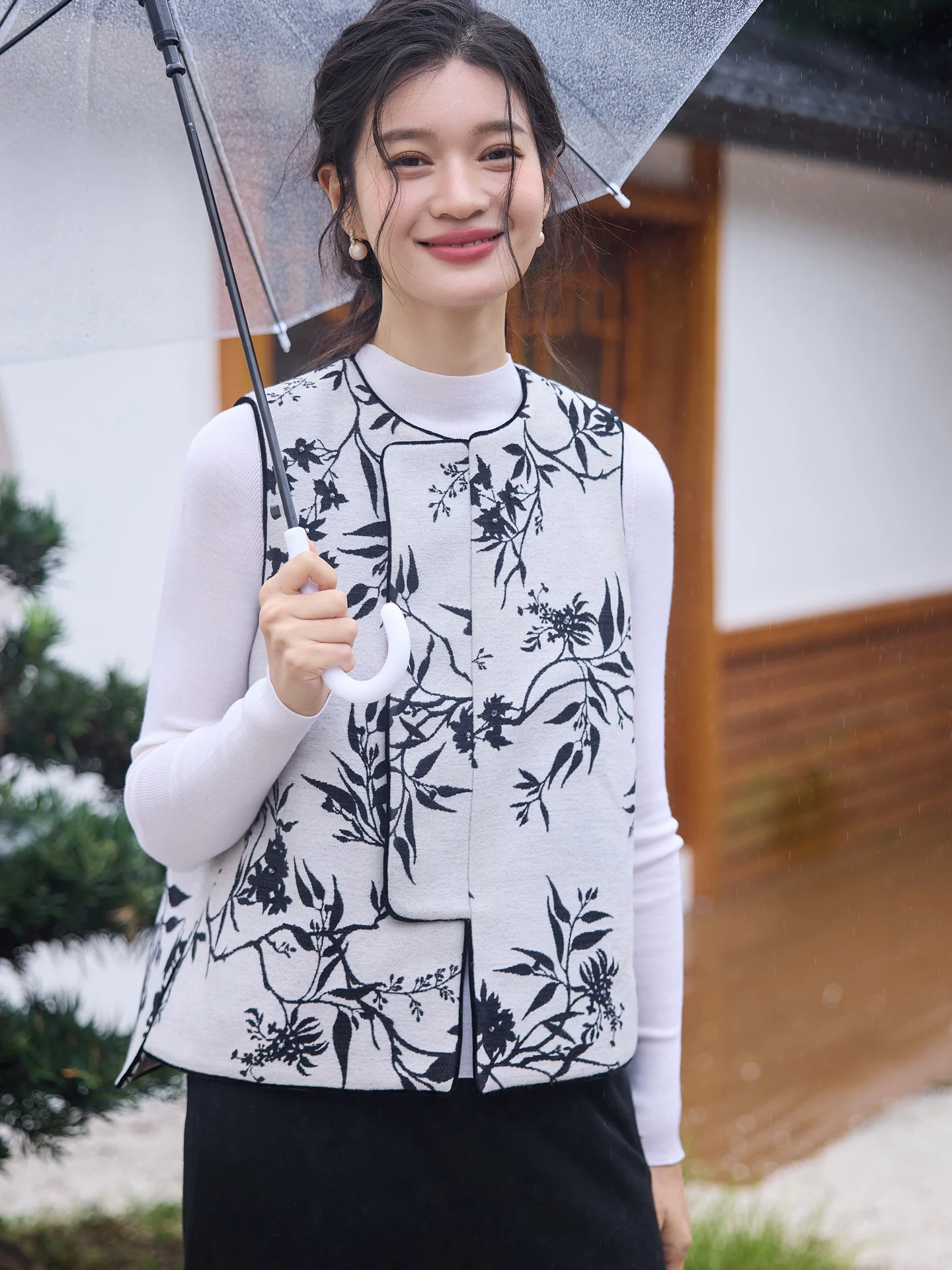 

Phytang китайский Sle винтажная вышитая ткань с асимметричным подолом, круглый свободный зимний жилет, женский топ