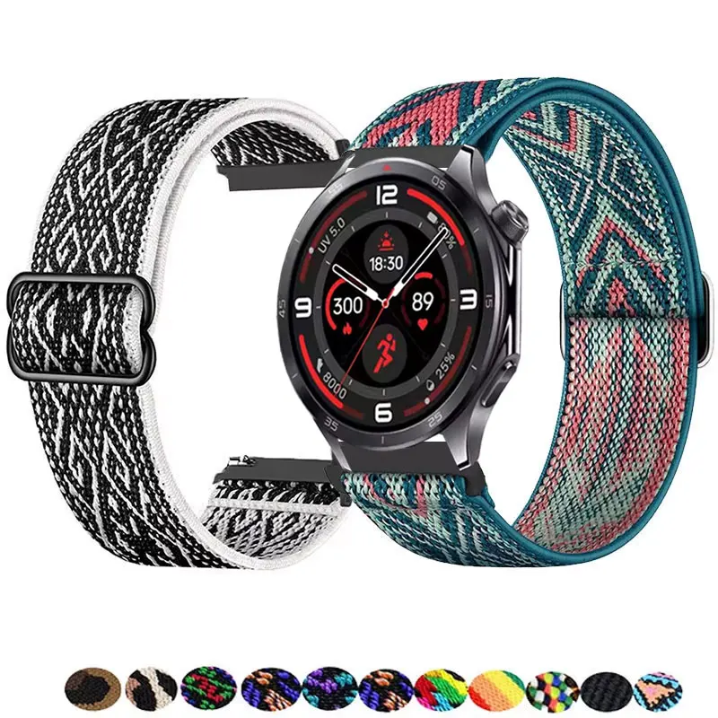 22mm Adjustable Strap For OnePlus Watch 3 Band 2 2R 46mm Nylon Bracelet For OPPO Smartwatch X2 4 Pro/Mi Watch 2 Pro S4 S3 S1