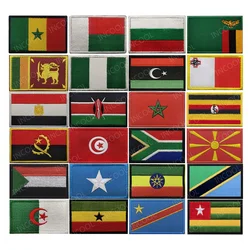 Afryka Południowa Egypt Kenya Algeria Nigeria Uganda Tunisia Morocco madagcar równikowa gwinea Ghana kongo Senegal naszywki flagi