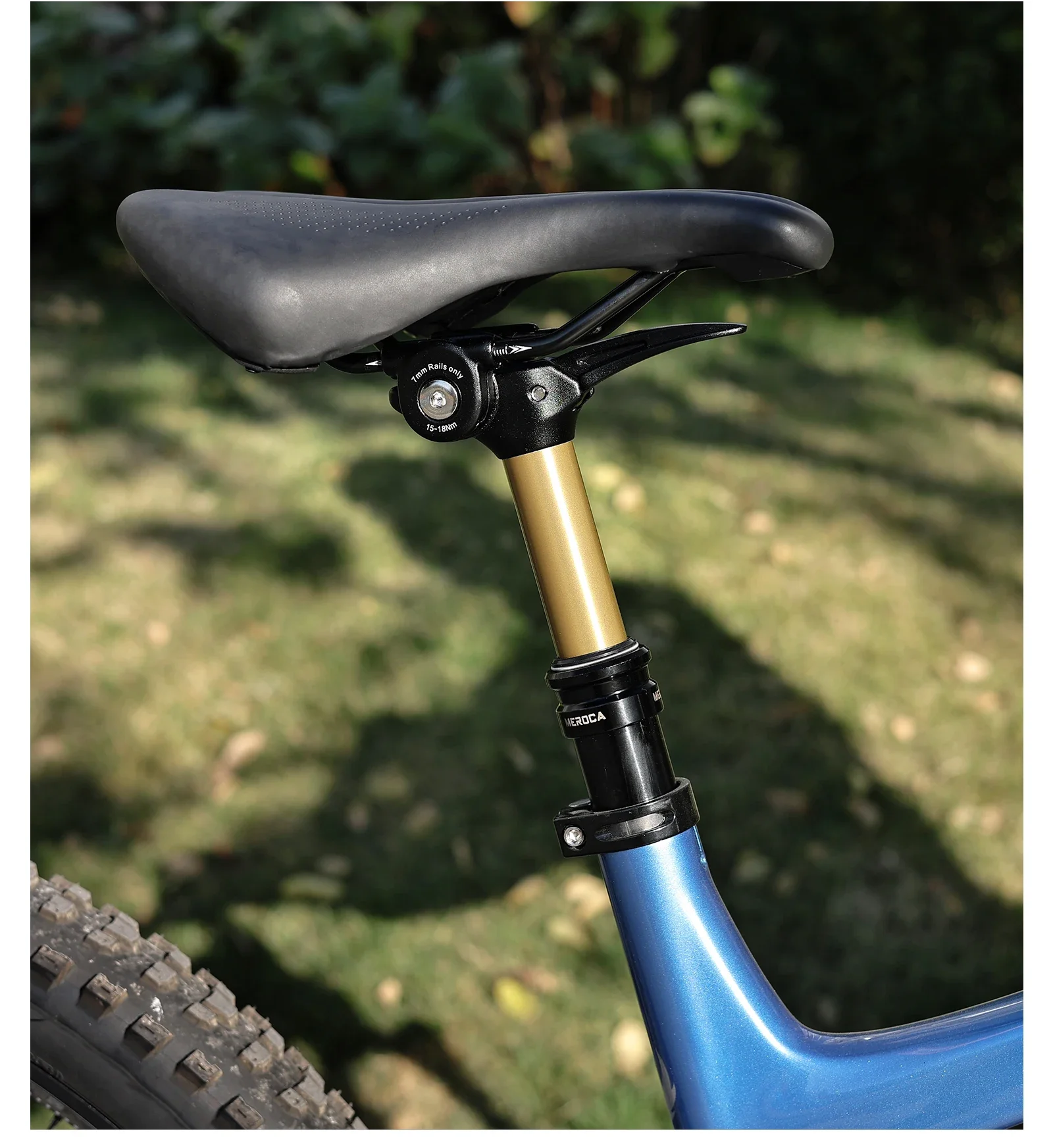 MEROCA Bicycle Seat Post Aluminum Alloy Mountain Bike Seatpost 27.2mm/30.9mm/31.6mm Manual Lifting Adjustment