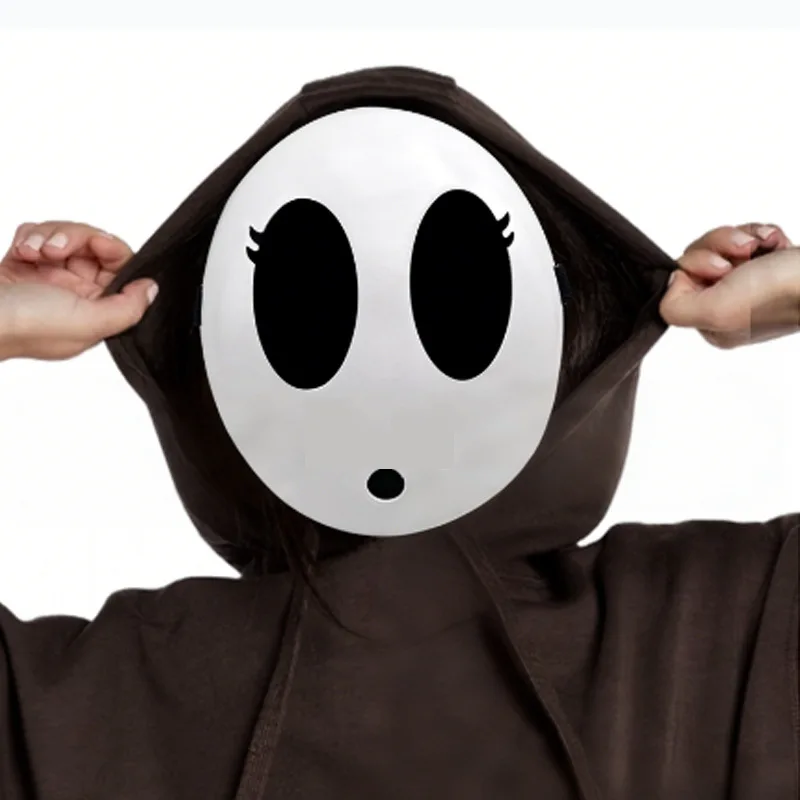 Game Super Luigi Bros Shy Guy Mask Halloween Cosplay Unisex Kid Adlut Full Face Masks Masquerade Accessories Prop view 4
