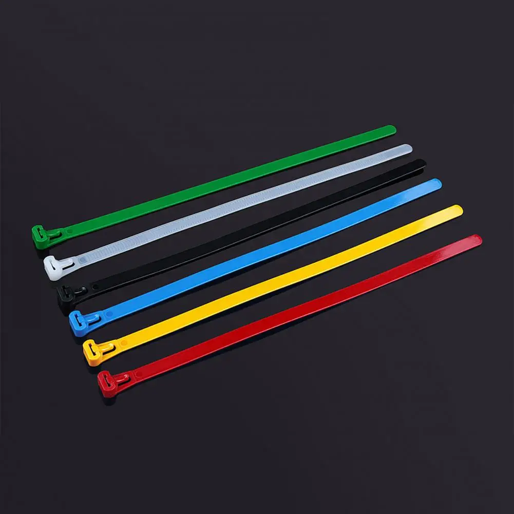 

Wear-resistant Cable Ties Heavy Duty Self-locking Nylon Cable Ties for Home Office Workshop 100pcs Adjustable for Indoor