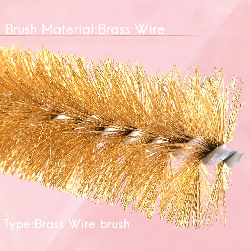 Ensemble de brosses métalliques pour livres, tube en laiton, outil de polissage, tuyau, nettoyage d'alésages, 6 pièces