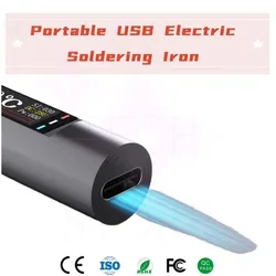 SK-210 245 100W USB Soldering Station Charging Soldering Iron Portable For Phone Repair Welding Tools Compatible C210 245 Handle