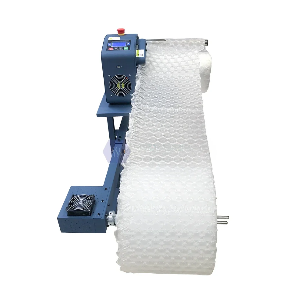 Air Cushion Film Winding Rack Machine with  Bubble  Roller for  Roll Wrap Automatically    