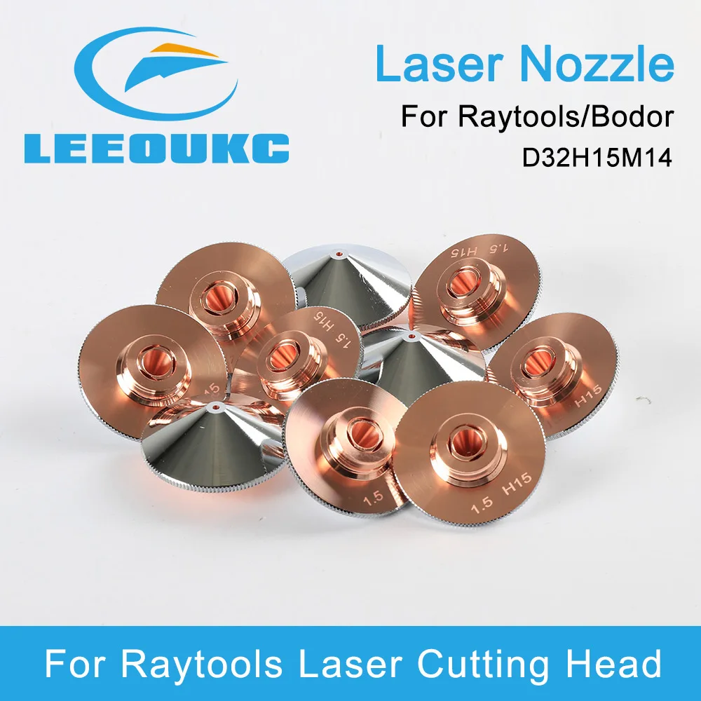 Raytools Bodor Nozzle Single/Double Layer Dia.32mm Caliber 0.8-5.0mm For Empower Fiber Laser Head Bodor Glorystar Laser Machine