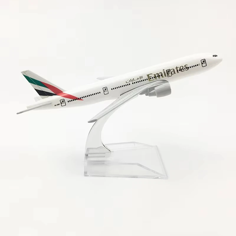 16cm Airlines Boeing B777 Airplanes Aircraft Plane Model Toys Metal Diecast