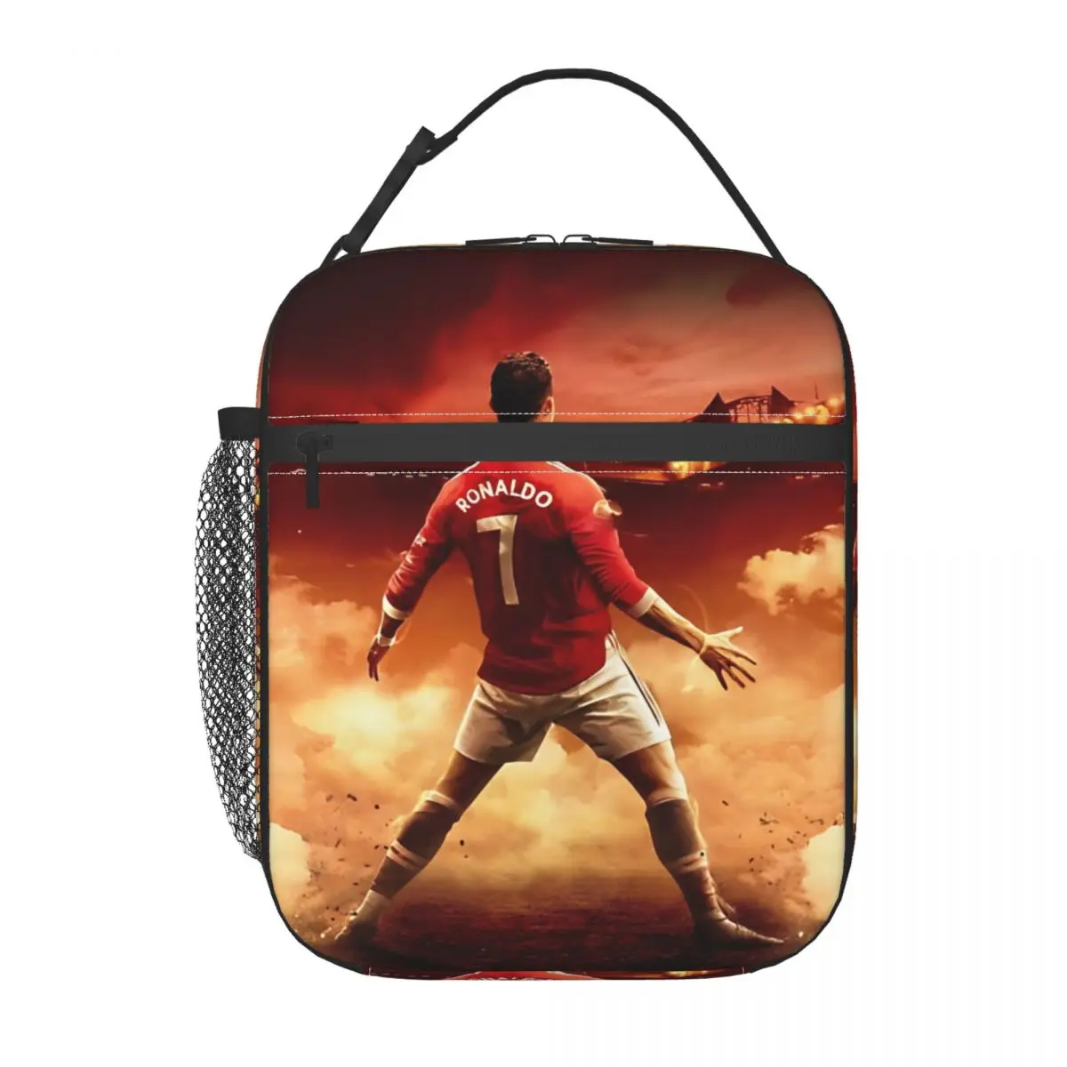 CR7 Insulated Lunch Box C-Cristiano Accessories R-Ronaldo Storage Food Box Ins Style Cooler Thermal Bento Box For School