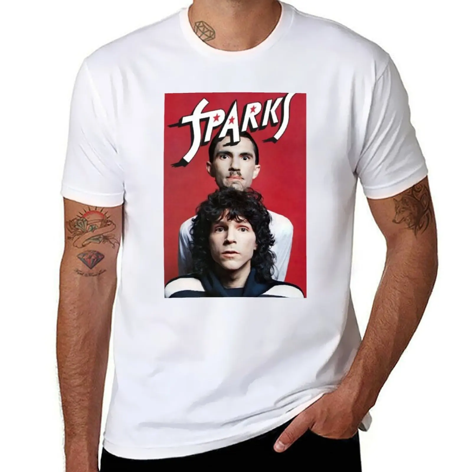 

Retro Sparks Band Heaven Tribute Sticker T-Shirt t shirts designer essential t shirt T-Shirt