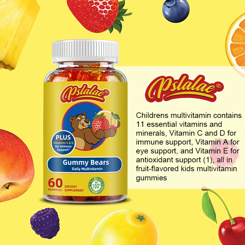 Gummy Bears Daily Multivitamin - Contains Vitamins C and D To Support A Healthy Immune System