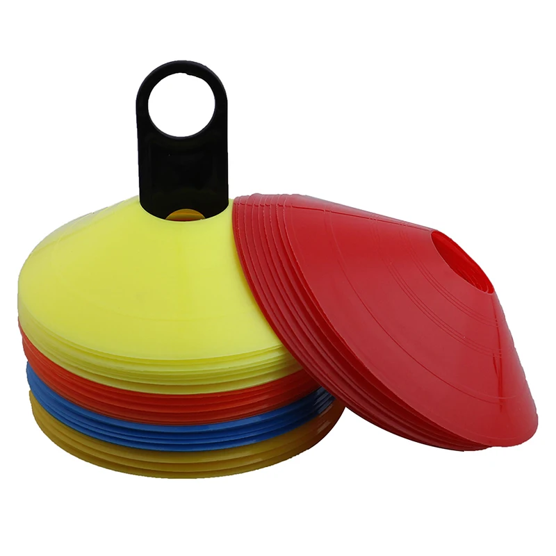 10pcs/set  Soccer Discs Bucket Marker Training Sign Flat Cones Marker Discs Obstacle signage, signage, and road signs