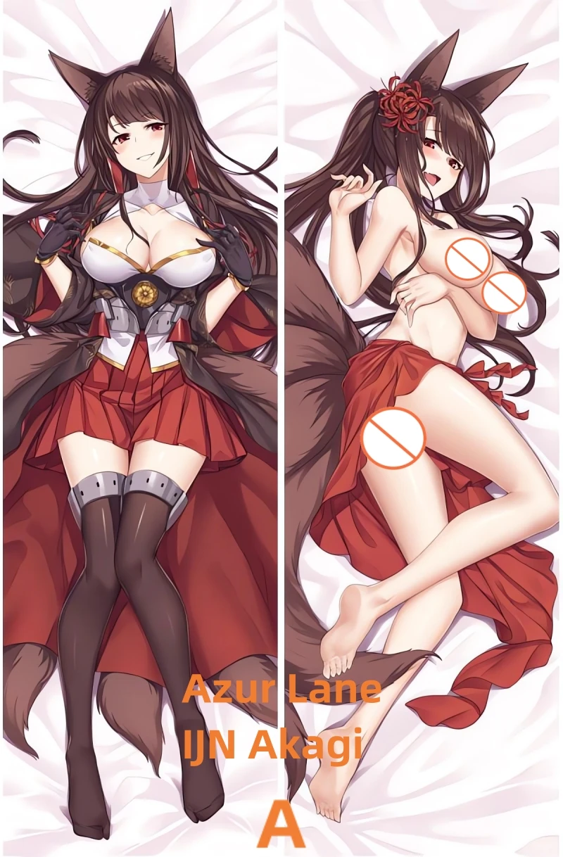 

Dakimakura Anime Pillow Case Azur Lane IJN Akagi Double-sided Print Of Life-size Body Pillowcase Gifts Can be Customized