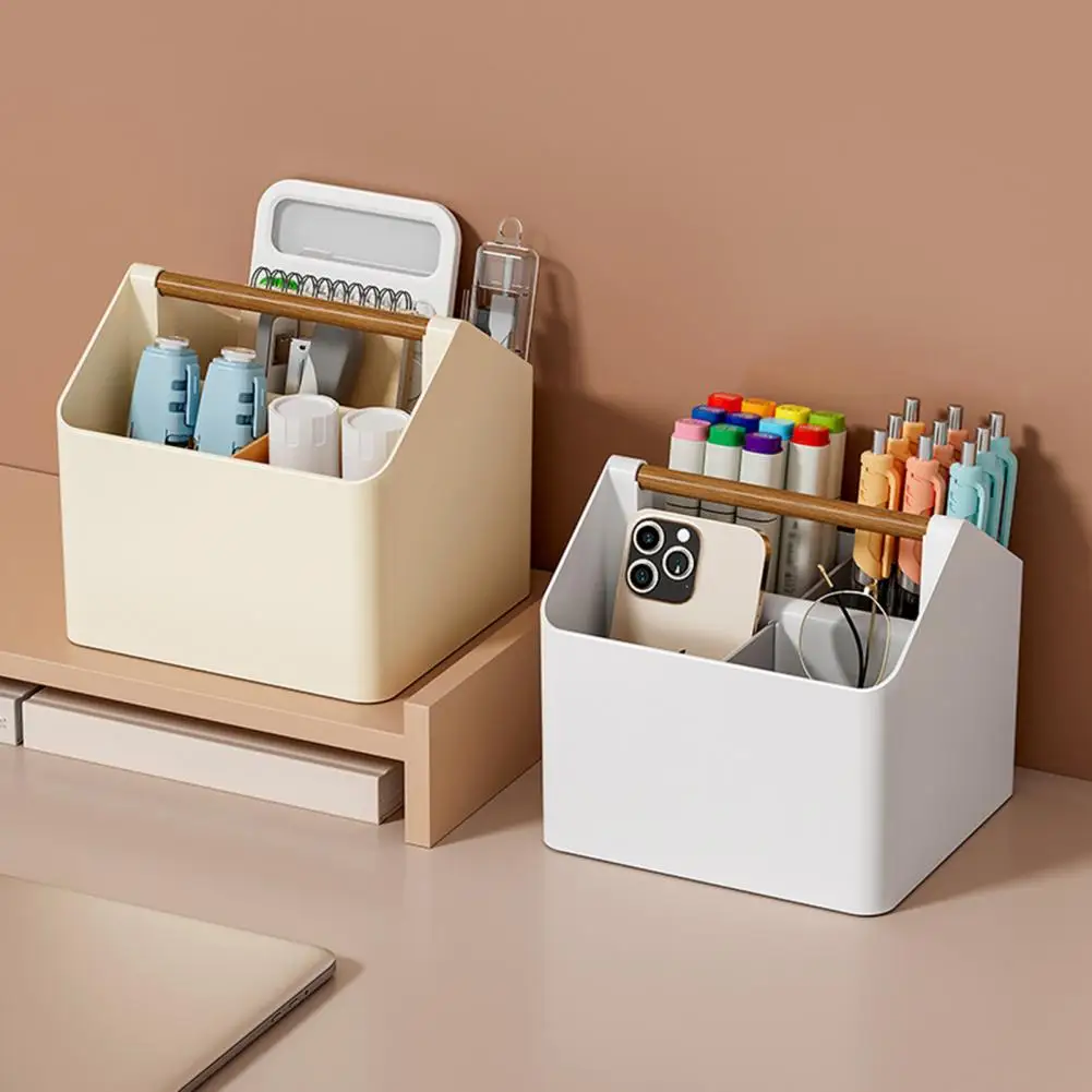 Removable Partition Storage Box Neat Orderly Storage Box Capacity Multifunctional Desktop Storage Box Organize Makeup for Home