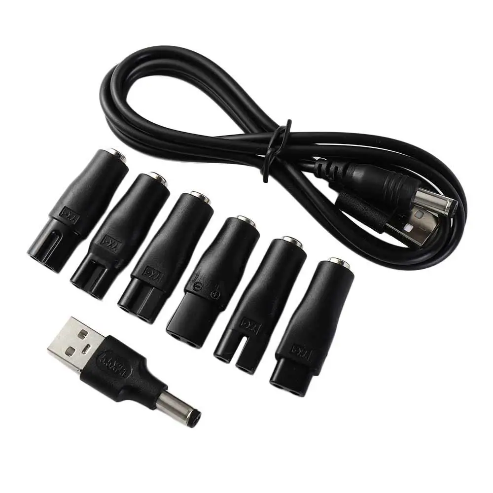 

8pcs Power Cord 5V Replacement Charger USB Adapter Suitable for All Kinds of Electric Hair Clippers