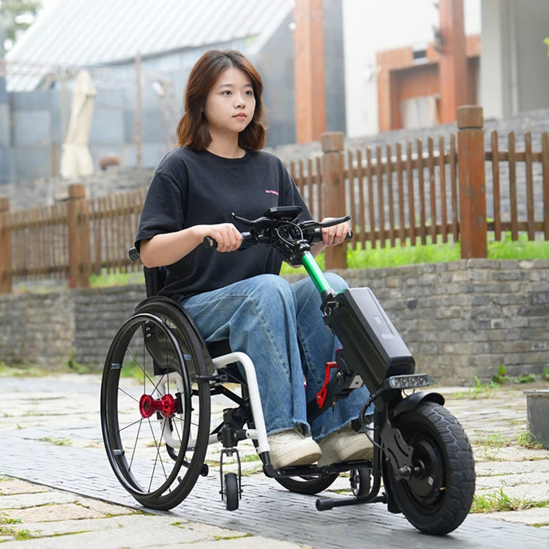 18 Kg Power Front Head Manual Wheelchair Drive Front Motor With The Wheel Handle Bar Height Adjustable For Disabled -BZ-T02