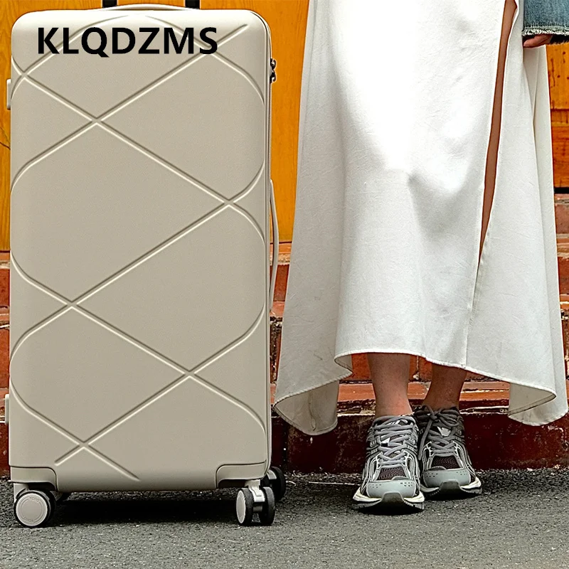 KLQDZMS حقيبة سفر 20 بوصة صندوق الصعود 24 "26" 28 "حقيبة تروللي بعجلات ذات سعة كبيرة 30 "عجلة عالمية المتداول الأمتعة