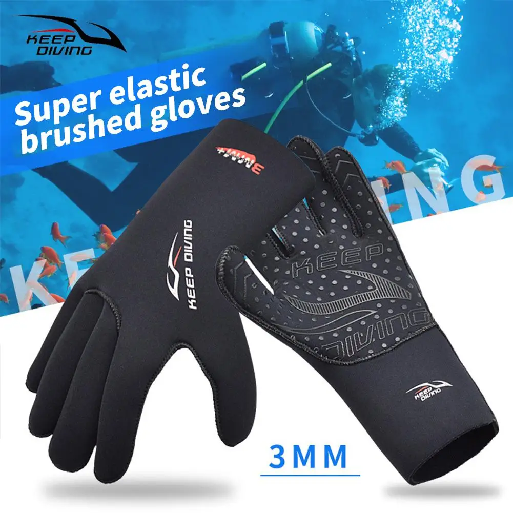 YOUZI 1 Pair Men Women Diving Gloves Anti-skid Anti-scratch Swimming Gloves For Kayak Surfing Snorkeling