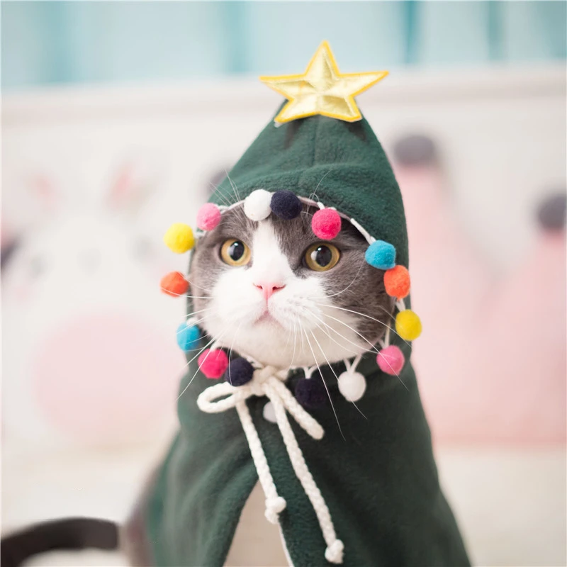 Weihnachten Halloween Katze Cape Kleid Lustige Katze Superman Kleidung Mantel Kostüm Pet Liefert Kätzchen Zubehör Artikel