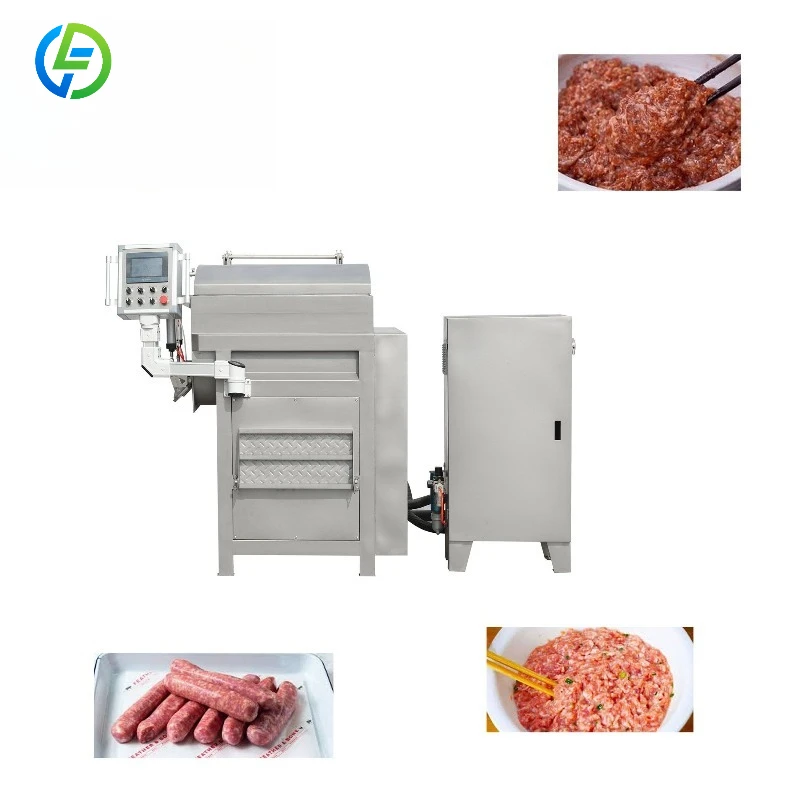 FL Customized Automatic Industrial Sausage Production Line Vacuum Meat Mixer for Meat Processing