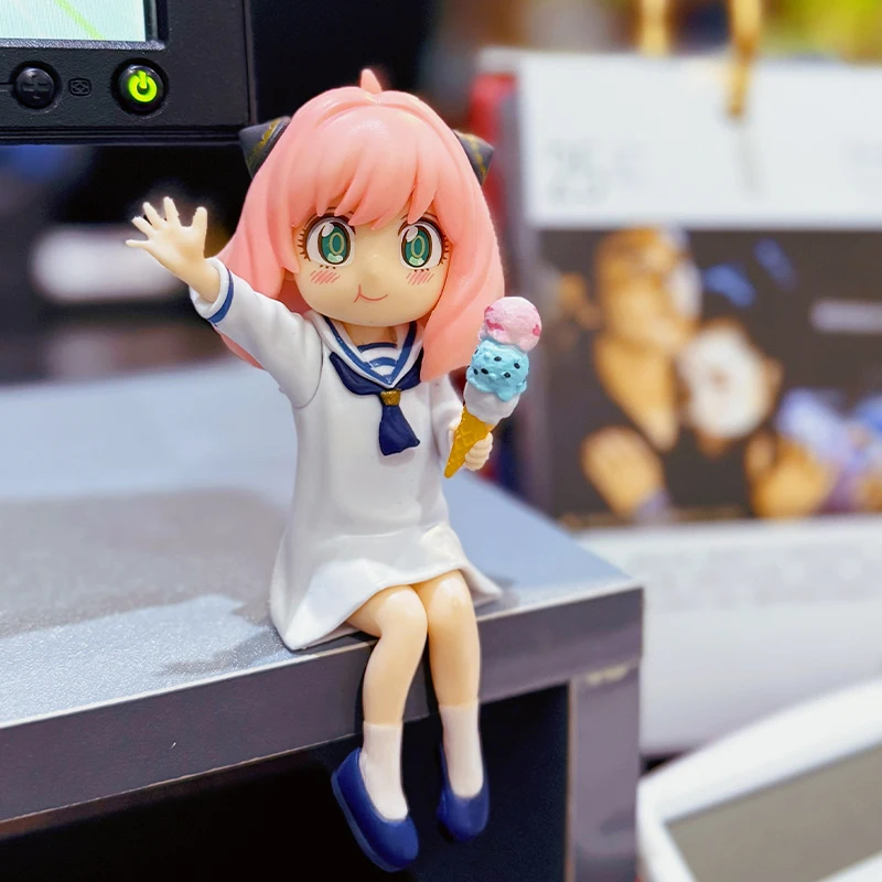Novo espião × família anya forger para macarrão prensado anime figura modelo periférico bonito ornamento de mesa presente do feriado estátua coleção