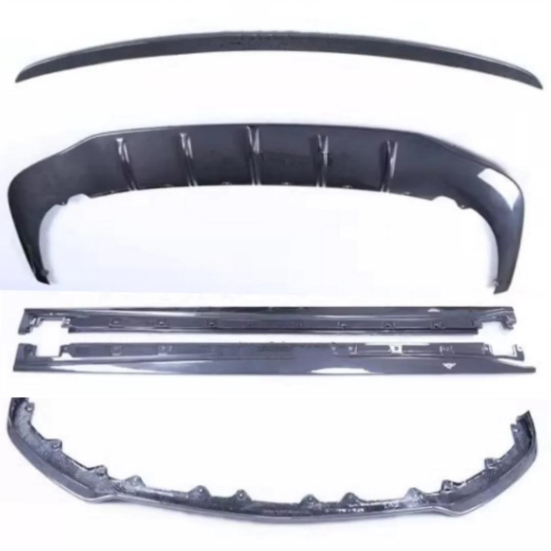 Carbon fiber Front lip Rear lip Side skirt Tail wing for Bentley Flying Spur W12 2022-2024 modified Surround Car Accessories