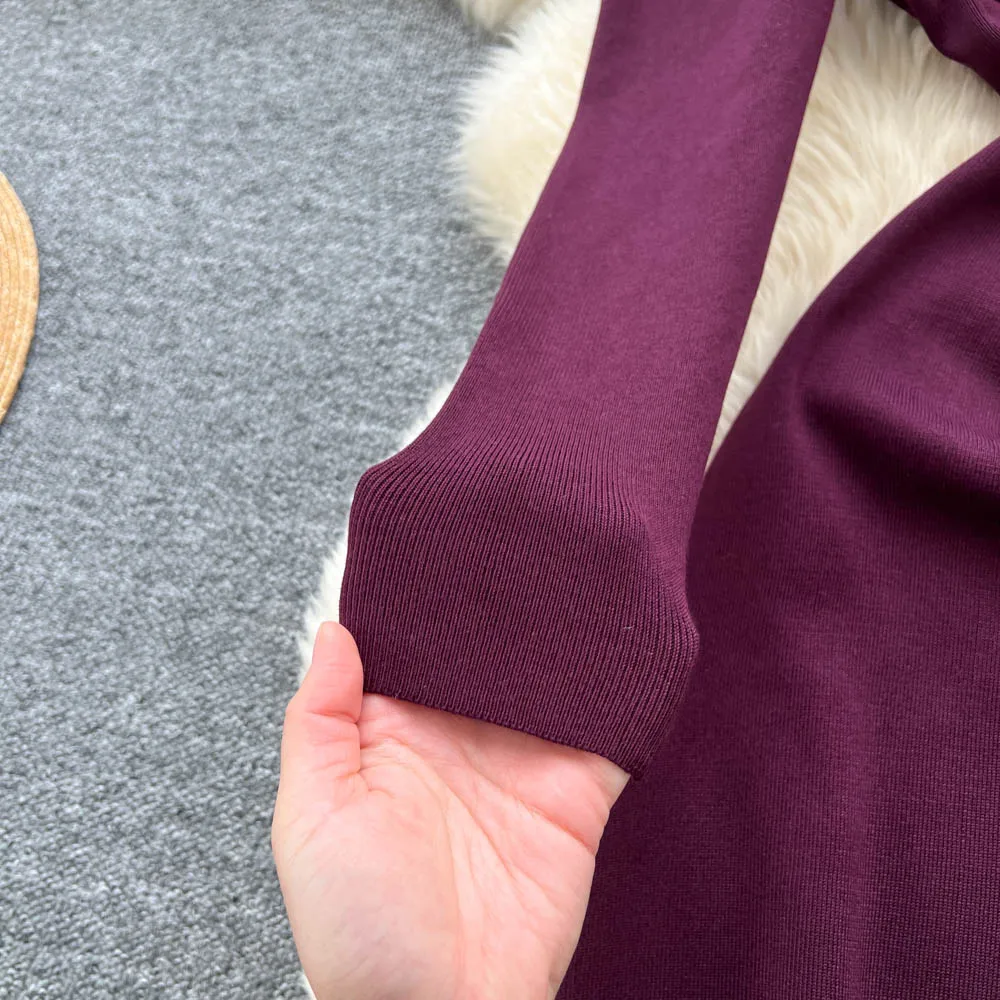 Chic vintage manica a sbuffo maglia sottile elegante fata moda coreana Boho vestito estivo abbigliamento donna