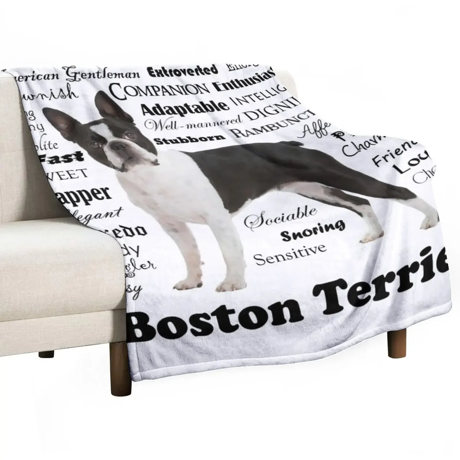 

Boston Terrier Traits Throw Blanket christmas gifts Soft Cute Plaid For Sofa Thin Blankets