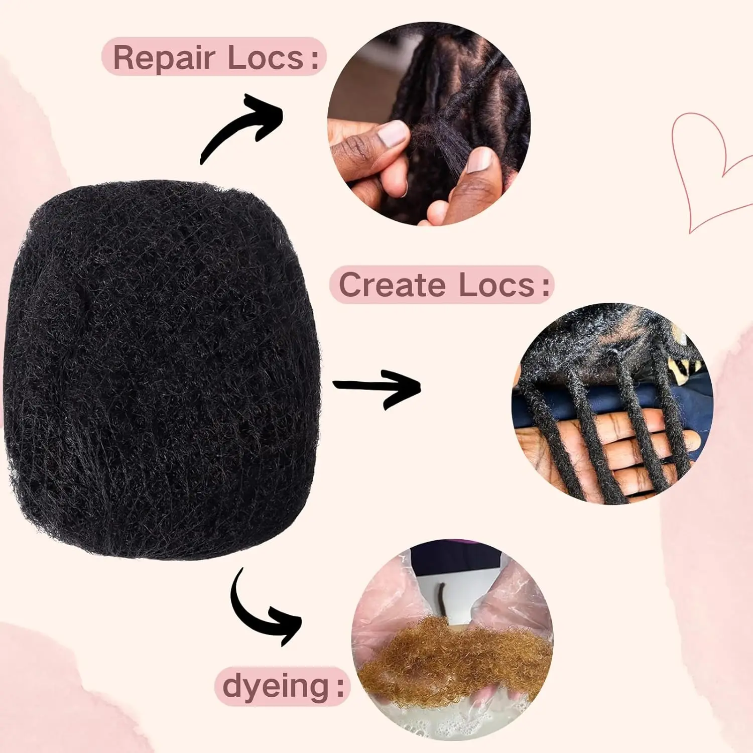 Afro Keriting Massal Rambut Manusia Reggae Kepang Kotor Brasil Alami Crochet Rambut Ekstensi Gimbal Grosir Barang Massal