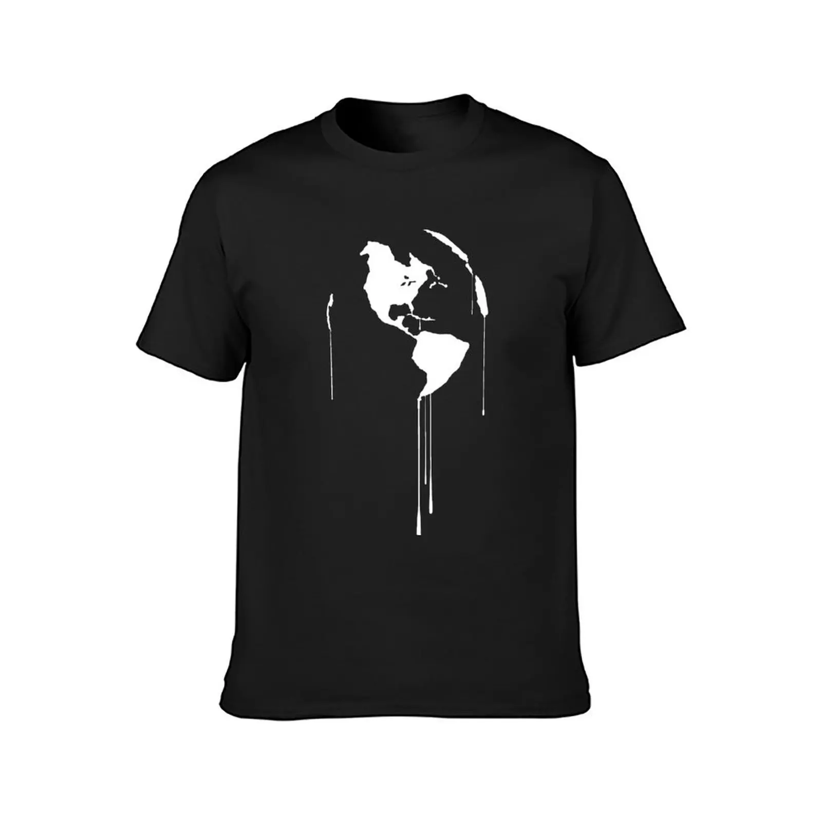 Splatter Earth 1 (white) T-Shirt funnys customs cute tops workout shirts for men