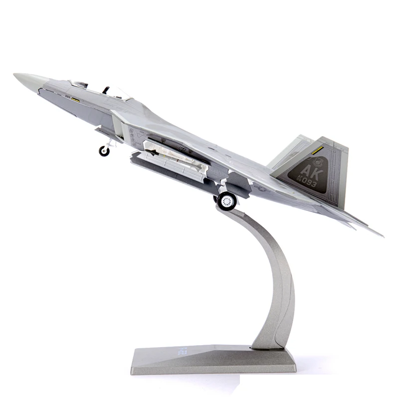 

Diecast U.S. Air Force F-22A Militarized Combat Raptor Fighter Alloy Model 1:72 Scale Toy Gift Collection Simulation Display