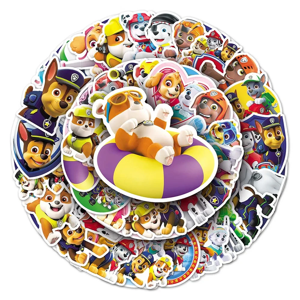 10/30/50pcs niedliche Pfote Patrouille Cartoon Aufkleber Dekoration Koffer Scrap booking Telefon Laptop Briefpapier Kinderspiel zeug Aufkleber