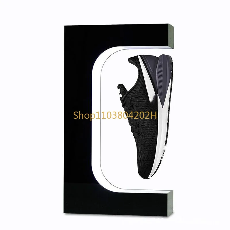 220 Magnetic 360 Rotation Display Stand Levitation LED Floating Shoes Sneaker Stand Home Decor Shoes Sneaker Display Stand NEW