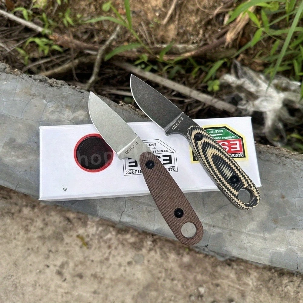 

Нож для выживания ES Lzula Jungle, лезвие из стали D2, рукоять G10, портативный маленький прямой нож для активного отдыха, снаряжение для кемпинга, подарок для мужчин