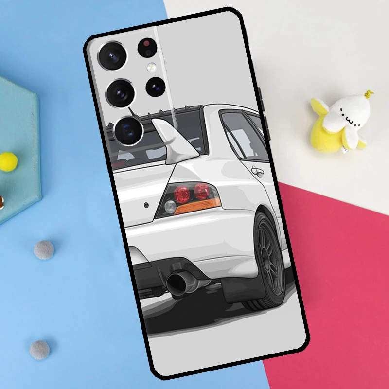 رالي سيارة التوضيح مرة أخرى لسامسونج غالاكسي S25 S24 S22 S23 الترا زائد S20 S21 FE S9 S10 S25 FE غطاء ناعم