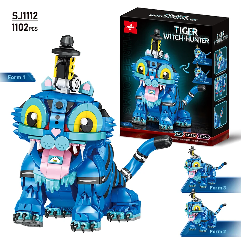 

Набор строительных блоков «Мифические существа» из 1102 деталей, в китайском стиле, с благоприятными украшениями, сборные игрушки, подарки SJ1112