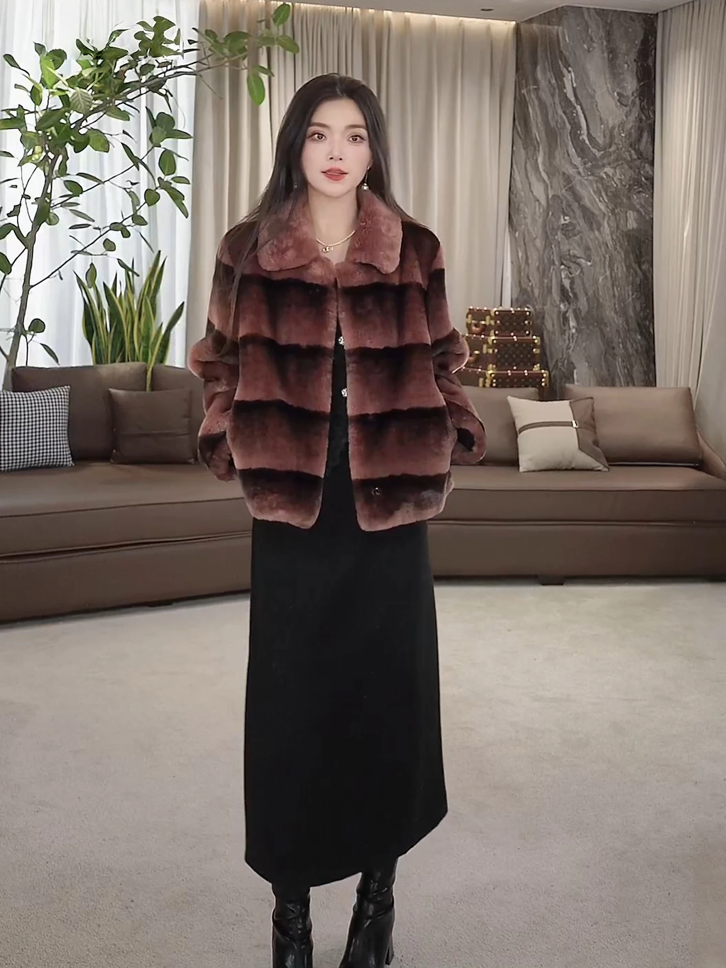 

Куртка Kanyu LA.eila 2026: Новая модель, винтажный стиль, полосатая, с цветовыми блоками, укороченная, с длинными рукавами, для женщин