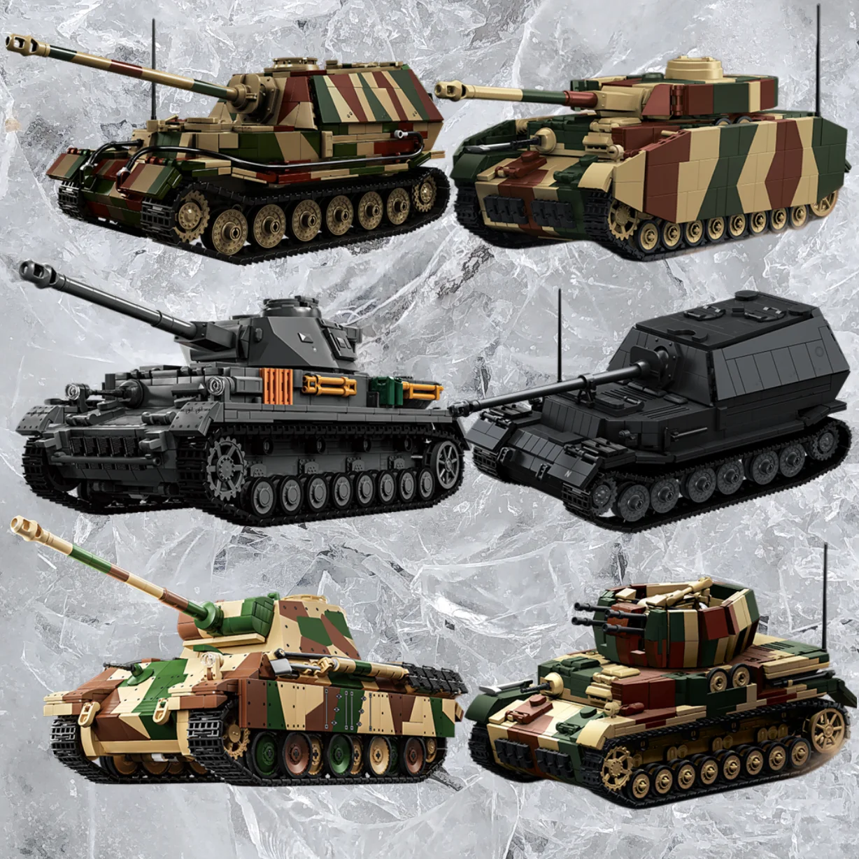 PANZER IV H Tank Model Set DIY Combined Model Assembly Building Blocks Handmade DIY Series MOC Hand-built Toy Gift Birthday Gift