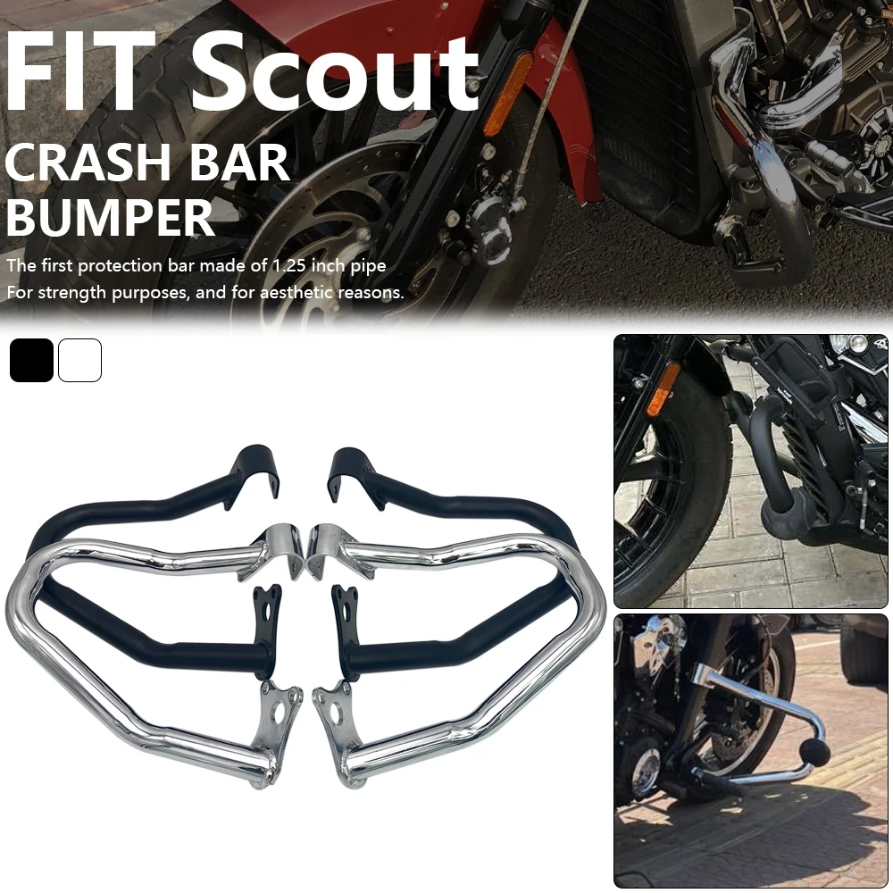 

Motorcycle Crash Protection Bar Engine Bumper Frame Falling Protector For Indian Scout Sixty ABS Bobber Twenty Rogue 2015-2023