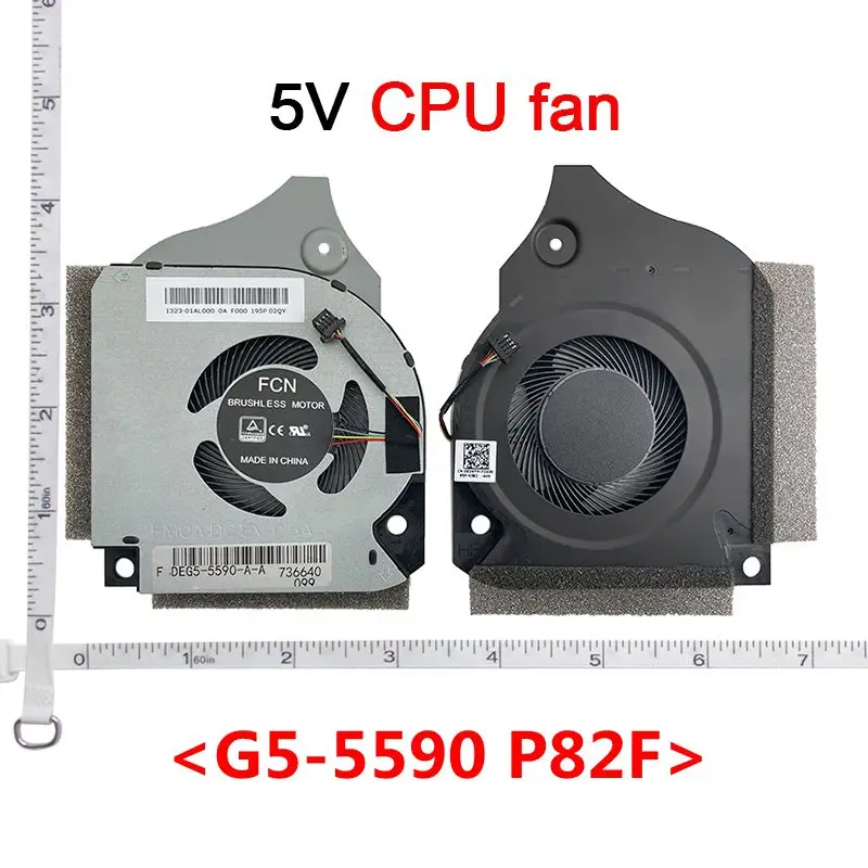 12 В 5 В новый охлаждающий вентилятор для ноутбука, процессора, радиатор для DELL INSPIRON G7-7790 G7-7590 G5-5590 P82F G7-7500 2020