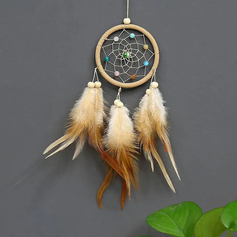 New Dream Catcher Accessories Feather Pendant Decoration Ornament Car Pendant Decor Home Hanging Trim Auto Accessories