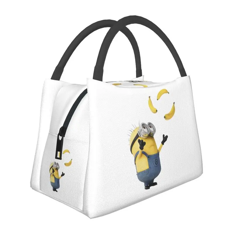 

Animated Comedy Movies Minions Thermal Insulated Lunch Bag Women Portable Lunch Tote Outdoor Picnic Multifunction Meal Food Box