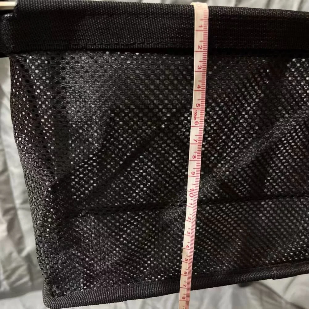 Foldable Drain Basket For Camping Outdoor Tool Mesh Storage Organizer Foldable Drain Bag Polyester Mesh Pockets