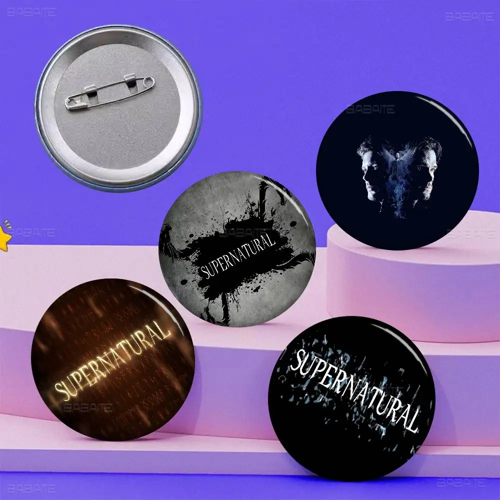 TV Play Series Supernatural Movie 58mm Animals Funny Brooches Badge Backpack Clothes Gift Accessory
