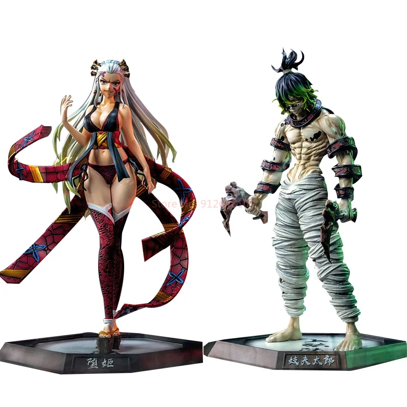 30cm Demon Slayer Daki Figure Anime Model Giyuutarou Yoriichi Kokushibou Anime Kimetsu No Yaiba Collect Ornaments Holiday Gift