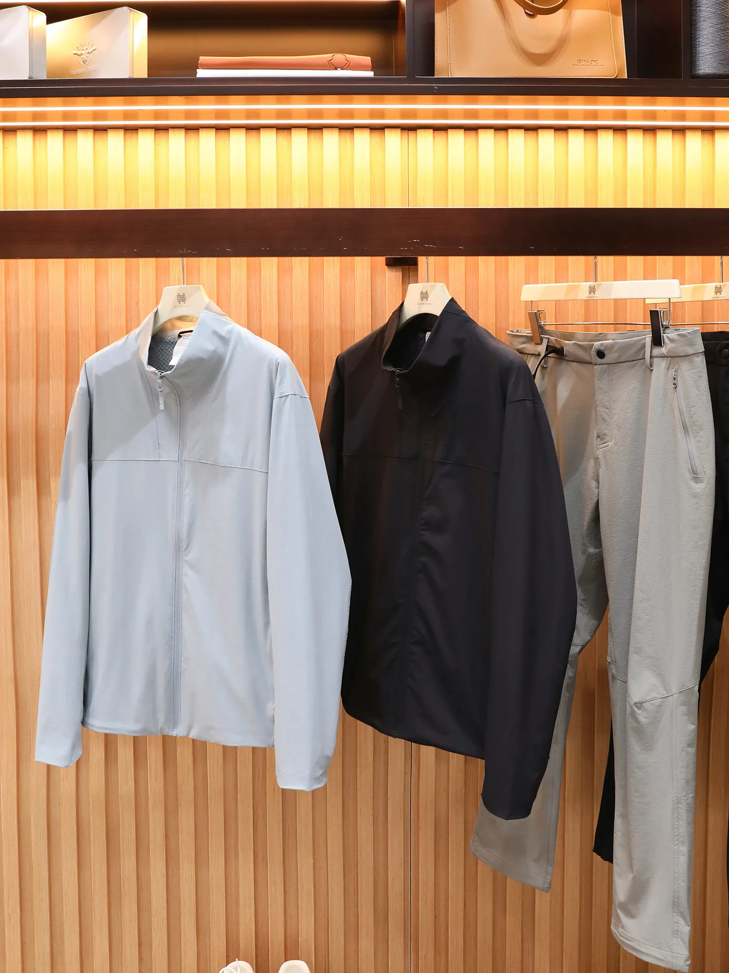 Travel Ready! Three-Proof Tech! Autumn Winter Men's Outdoor Functional Stand Collar Thin Fleece Travel Jacket Trendy