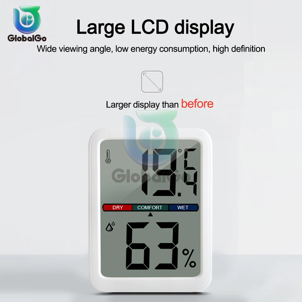 Home Indoor Temperature Humidity Meter LCD Digital Thermometer Hygrometer Sensor Gauge Weather Station Smart Home