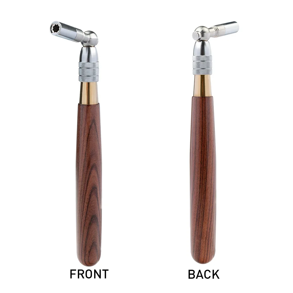 Advanced Rosewood Extended Piano Tuning Hammer With Wood Handle Telescopic Lever Removable Hammer Tip