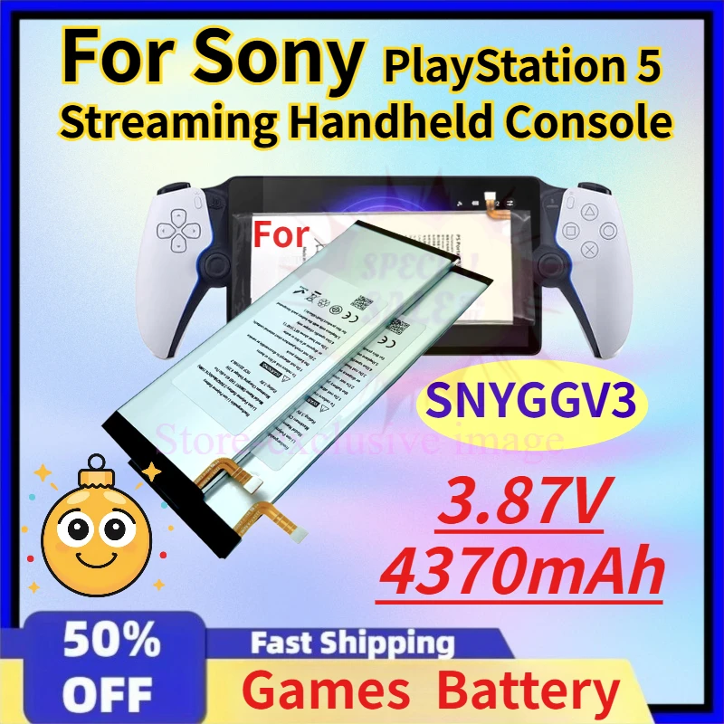 

New Reliable 16.9Wh SNYGGV3 3.87V 4370mAh Battery suitable for Sony PlayStation 5 Streaming Handheld Console + Free tools
